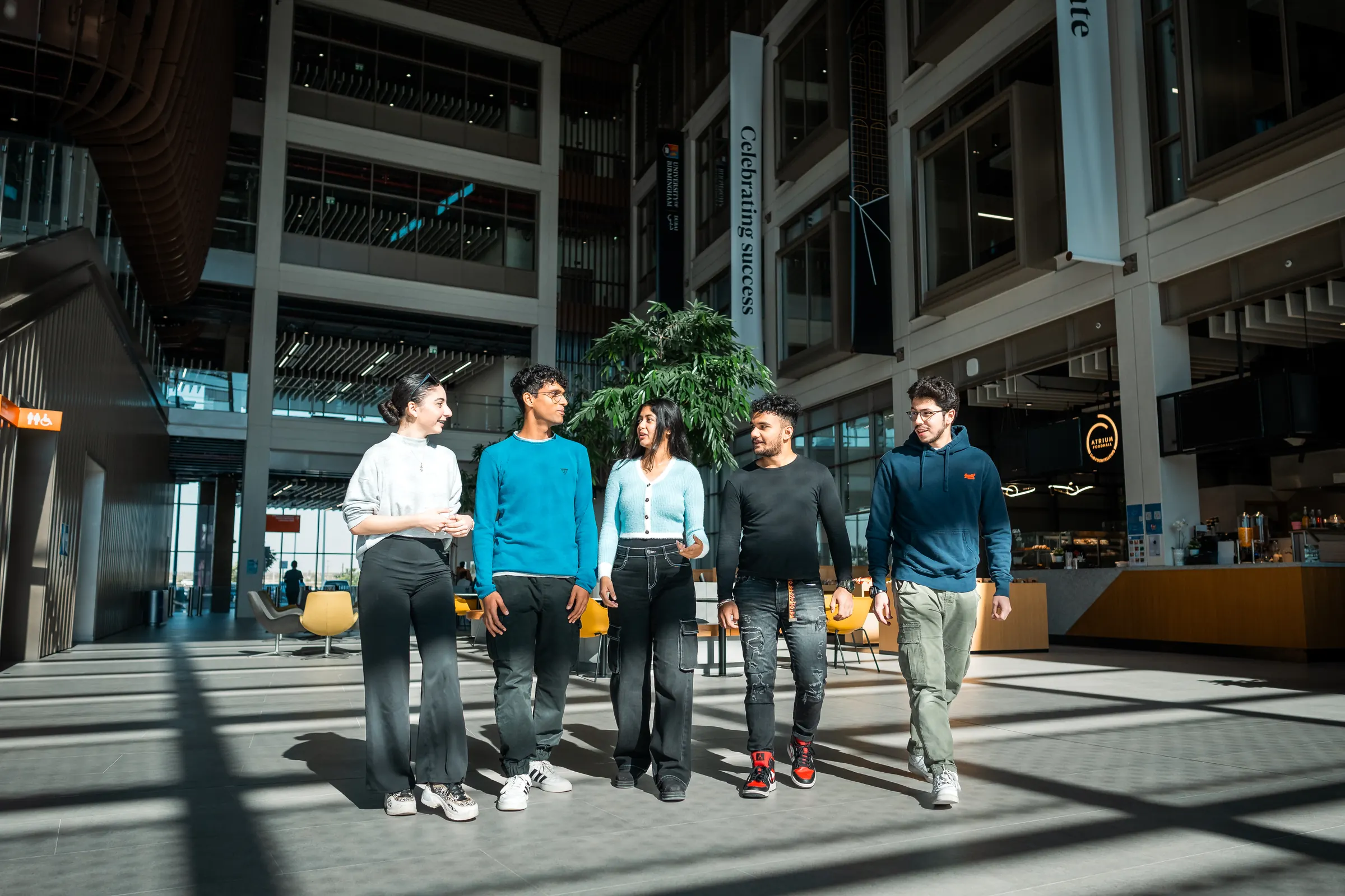 University of Birmingham Dubai students on campus